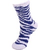 image:imageBambooMN Super Soft Warm Microfiber Fuzzy Team Spirit Socks 4 PairsGreyBlue