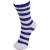 image:imageBambooMN Super Soft Warm Microfiber Fuzzy Team Spirit Socks 4 PairsGreyBlue