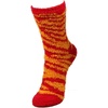 image:imageBambooMN Super Soft Warm Microfiber Fuzzy Team Spirit Socks 4 PairsRedYellow