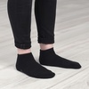 image:imageBambooMN Unisex Men and Womens Rayon from Bamboo Wool Blend Athletic Ankle Socks for Home Travel Work and Sport 2 Pairs01 Black  2 Prs