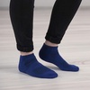 image:imageBambooMN Unisex Men and Womens Rayon from Bamboo Wool Blend Athletic Ankle Socks for Home Travel Work and Sport 2 Pairs06 Navy  1 Pr