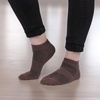 image:imageBambooMN Unisex Men and Womens Rayon from Bamboo Wool Blend Athletic Ankle Socks for Home Travel Work and Sport 2 Pairs07 Brown  1 Pr