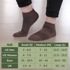 image:imageBambooMN Unisex Men and Womens Rayon from Bamboo Wool Blend Athletic Ankle Socks for Home Travel Work and Sport 2 Pairs07 Brown  2 Prs