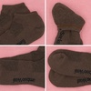image:imageBambooMN Unisex Men and Womens Rayon from Bamboo Wool Blend Athletic Ankle Socks for Home Travel Work and Sport 2 Pairs07 Brown  2 Prs