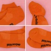 image:imageBambooMN Unisex Men and Womens Rayon from Bamboo Wool Blend Athletic Ankle Socks for Home Travel Work and Sport 2 Pairs09 Orange  2 Prs