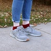 image:imageBambooMN Unisex Men and Womens Rayon from Bamboo Wool Blend Athletic Ankle Socks for Home Travel Work and Sport 2 Pairs11 Maroon  4 Prs
