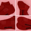image:imageBambooMN Unisex Men and Womens Rayon from Bamboo Wool Blend Athletic Ankle Socks for Home Travel Work and Sport 2 Pairs13 Cherry Red  1 Pr