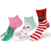 image:imageBambooMN Womens Christmas Xmas Animal Super Soft Cozy Warm Fuzzy Comfy Home Indoor Outdoor SocksAsst B