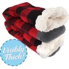 image:imageBambooMN Womens Classic Thick Winter Fleeced Thermal Cabin Crew Slipper Socks 1 Pair01 Red