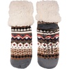 image:imageBambooMN Womens Classic Thick Winter Fleeced Thermal Cabin Crew Slipper Socks 1 Pair03 Brown