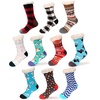 image:imageBambooMN Womens Classic Thick Winter Fleeced Thermal Cabin Crew Slipper Socks 1 Pair03 Brown