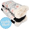 image:imageBambooMN Womens Classic Thick Winter Fleeced Thermal Cabin Crew Slipper Socks 1 Pair04 Pattern