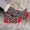 image:imageBambooMN Womens Classic Thick Winter Fleeced Thermal Cabin Crew Slipper Socks 1 Pair09 Circle