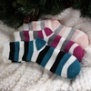 image:imageBambooMN Womens Double Layer Thick Cabin Winter Socks  3 PairsAsst C