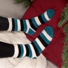 image:imageBambooMN Womens Double Layer Thick Cabin Winter Socks  3 PairsAsst C