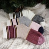 image:imageBambooMN Womens Double Layer Thick Cabin Winter Socks  3 PairsAsst E