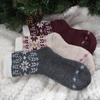 image:imageBambooMN Womens Double Layer Thick Cabin Winter Socks  3 PairsAsst F