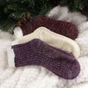 image:imageBambooMN Womens Double Layer Thick Cabin Winter Socks  3 PairsAsst J