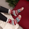 image:imageBambooMN Womens Double Layer Thick Cabin Winter Socks  3 PairsAsst a