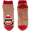 image:imageBambooMN Womens Double Layer Thick Super Soft Cozy Warm Fuzzy Comfy Home Indoor Outdoor Cabin Sock 1 Pair10 Monkey