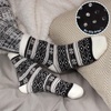 image:imageBambooMN Womens Double Layer Thick Super Soft Cozy Warm Fuzzy Comfy Home Indoor Outdoor Cabin Sock 1 PairStyle No 05