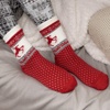 image:imageBambooMN Womens Double Layer Thick Super Soft Cozy Warm Fuzzy Comfy Home Indoor Outdoor Cabin Sock 1 PairStyle No 27