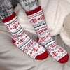 image:imageBambooMN Womens Double Layer Thick Super Soft Cozy Warm Fuzzy Comfy Home Indoor Outdoor Cabin Sock 1 PairStyle No 40