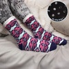 image:imageBambooMN Womens Double Layer Thick Super Soft Cozy Warm Fuzzy Comfy Home Indoor Outdoor Cabin Sock 1 PairStyle No 50