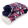 image:imageBambooMN Womens Double Layer Thick Super Soft Cozy Warm Fuzzy Comfy Home Indoor Outdoor Cabin Sock 1 PairStyle No 50