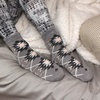 image:imageBambooMN Womens Double Layer Thick Super Soft Cozy Warm Fuzzy Comfy Home Indoor Outdoor Cabin Sock 1 PairStyle No 51