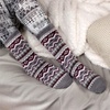 image:imageBambooMN Womens Double Layer Thick Super Soft Cozy Warm Fuzzy Comfy Home Indoor Outdoor Cabin Sock 1 PairStyle No 52