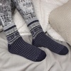 image:imageBambooMN Womens Double Layer Thick Super Soft Cozy Warm Fuzzy Comfy Home Indoor Outdoor Cabin Sock 1 PairStyle No 55