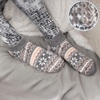 image:imageBambooMN Womens Double Layer Thick Super Soft Cozy Warm Fuzzy Comfy Home Indoor Outdoor Cabin Sock 1 PairStyle No 58