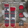 image:imageBambooMN Womens Double Layer Thick Super Soft Warm Fuzzy Home Outdoor Winter Socks04 Baby Bear