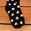 image:imageBambooMN Womens Fuzzy Knee High Socks  Polka Dots and Solid Colors  2 Sizes  1 Pair PackBlack