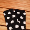image:imageBambooMN Womens Fuzzy Knee High Socks  Polka Dots and Solid Colors  2 Sizes  1 Pair PackBlack