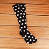 image:imageBambooMN Womens Fuzzy Knee High Socks  Polka Dots and Solid Colors  2 Sizes  1 Pair PackBlack