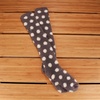 image:imageBambooMN Womens Fuzzy Knee High Socks  Polka Dots and Solid Colors  2 Sizes  1 Pair PackDark Grey