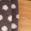 image:imageBambooMN Womens Fuzzy Knee High Socks  Polka Dots and Solid Colors  2 Sizes  1 Pair PackDark Grey