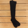 image:imageBambooMN Womens Fuzzy Knee High Socks  Polka Dots and Solid Colors  2 Sizes  1 Pair PackSolid Black