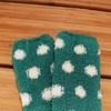 image:imageBambooMN Womens Fuzzy Knee High Socks  Polka Dots and Solid Colors  2 Sizes  1 Pair PackTeal