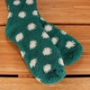 image:imageBambooMN Womens Fuzzy Knee High Socks  Polka Dots and Solid Colors  2 Sizes  1 Pair PackTeal