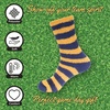 image:imageBambooMN Womens Fuzzy Team Spirit Socks  Super Soft Microfiber Game Day Sports Socks  4 PairsPurple  Gold