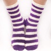 image:imageBambooMN Womens Fuzzy Team Spirit Socks  Super Soft Microfiber Game Day Sports Socks  4 PairsRed  White  Blue