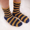 image:imageBambooMN Womens Fuzzy Team Spirit Socks  Super Soft Microfiber Game Day Sports Socks  4 PairsRed  White  Blue