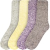 image:imageBambooMN Womens Fuzzy Warm Feather Soft Socks  Value Packs4b