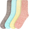 image:imageBambooMN Womens Fuzzy Warm Feather Soft Socks  Value Packs4c