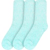 image:imageBambooMN Womens Fuzzy Warm Feather Soft Socks  Value PacksLight Blue
