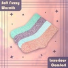 image:imageBambooMN Womens Fuzzy Warm Feather Soft Socks  Value PacksLight Grey