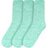 image:imageBambooMN Womens Fuzzy Warm Feather Soft Socks  Value PacksSpring Green